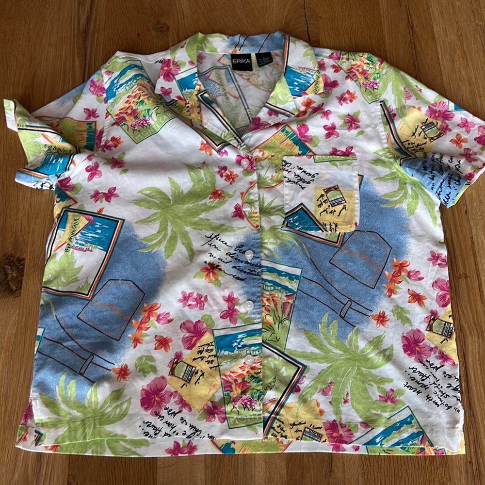 Vintage 90’s Hawaiian Camp Shirt - Picture 6 of 8